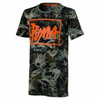 T-Shirt met Korte Mouwen voor kinderen Puma Style Graphic Groen - Maat: 15-16 Jaar - thumbnail