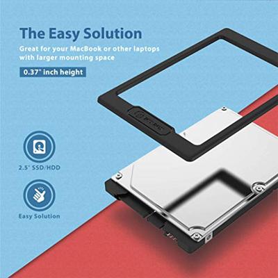 ICY BOX IB-AC729 Bauhöhe-Adapterrahmen für 2,5 HDD/SSD von 7 mm auf 9,5 mm Höhe HDD-wisselframe ICY BOX IB-AC729 Bauhöhe-Adapterrahmen für 2,5 HDD/SSD von 7 mm auf 9,5 mm Höhe HDD-wisselframe