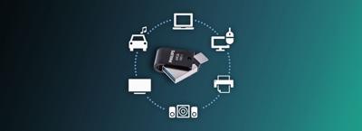 USB-stick 3.1 Philips USB-C 2-in-1 midnight black 64GB