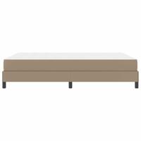 Bed met matras Cappuccino 140 x 200 cm Kunstleer - thumbnail