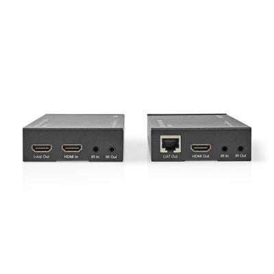 HDMI©-Extender | Over Cat6 | tot 60 m | 4K@60Hz | 18 Gbps | Metaal | Antraciet