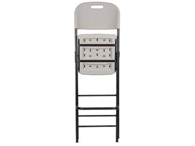 Perel bar stool Polyethyleen, Staal Wit