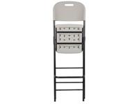 Perel bar stool Polyethyleen, Staal Wit - thumbnail