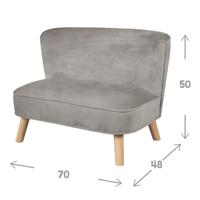 roba Kindersofa (Grijs) - thumbnail