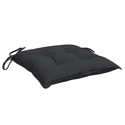 VidaXL Stoelkussens 4 st 40x40x7 cm oxford stof zwart VidaXL Stoelkussens 4 st 40x40x7 cm oxford stof zwart