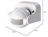 SCS SENTINEL Witte LightSensor-bewegingsmelder - thumbnail