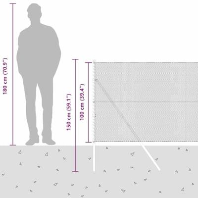 VidaXL Afrasteringspaal zilver 25 x 1 m (13 mm gaas) staal VidaXL Afrasteringspaal zilver 25 x 1 m (13 mm gaas) staal