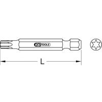 KS Tools 911.7754 9117754 Torx-bit T 25 Speciaal staal Vernikkeld E 6.3 5 stuk(s) - thumbnail