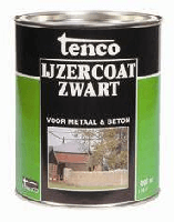 Ijzercoat zwart 1l verf/beits Tenco - Tenco - thumbnail