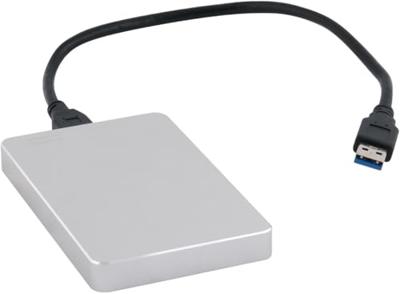 Q-CONNECT externe harde schijf USB 3.0, zilver, 1 TB