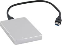 Q-CONNECT externe harde schijf USB 3.0, zilver, 1 TB - thumbnail