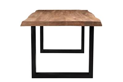 Brix Eettafel 'Sturdy' Boomstam, Mangohout en staal, 180 x 100cm Brix Eettafel 'Sturdy' Boomstam, Mangohout en staal, 180 x 100cm