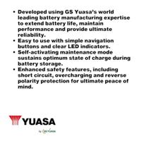 Yuasa YCX1.5 Loodaccu-lader 6 V, 12 V Laadstroom (max.) 1.5 A - thumbnail