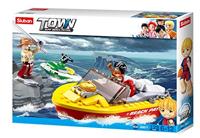 Sluban Sport Boat bouwstenen set - thumbnail