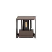 QAZQA Buiten wandlamp roestbruin incl. LED 2-lichts IP54 - Edwin - thumbnail