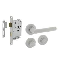 Intersteel Compleet deurklinksetBastian wit toilet - 0027.169399 - thumbnail
