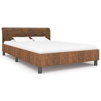 VidaXL Bedframe kunstsuède bruin 120x200 cm - thumbnail