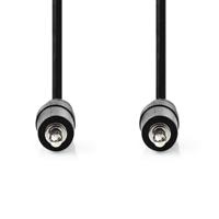 Nedis CAGL22000BK05 Stereo-audiokabel 3,5 Mm Male 3,5 Mm Male Vernikkeld 0.50 M Rond Zwart Label - thumbnail