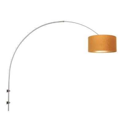Steinhauer Wandlamp Sparkled light 8147st staal kap goud velours