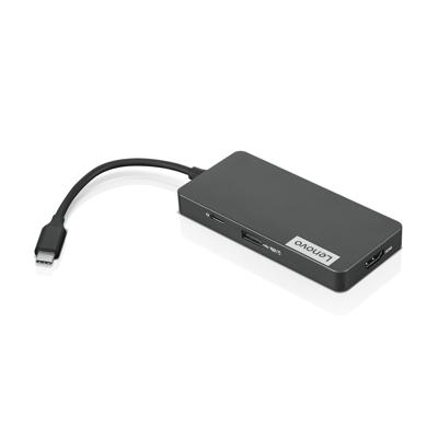 Lenovo USB-C 7-in-1 Hub - Dockingstation USB-C dockingstation Geschikt voor merk (dockingstation): Lenovo Yoga, IdeaPad, Thinkpad Geïntegreerde kaartlezer