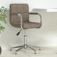 Kantoorstoel draaibaar stof taupe - thumbnail