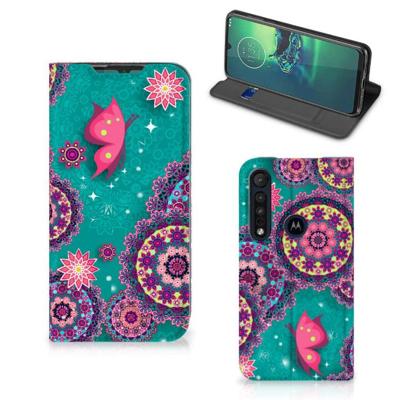 Motorola G8 Plus | Bookcase | Cirkels en Vlinders