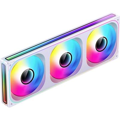 Jonsbo Jonsbo ZB-360 Lüfter, Reverse Blade, PWM, ARGB - 360mm, weiß PC-ventilator Wit (b x h x d) 123 x 28 x 362 mm Incl. LED-verlichting