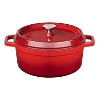 Sola Braadpan met deksel - Rood - ø 24 cm / 3.5 liter - thumbnail