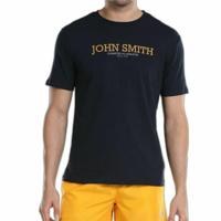Heren-T-Shirt met Korte Mouwen John Smith Efebo Marineblauw - Maat: S - thumbnail