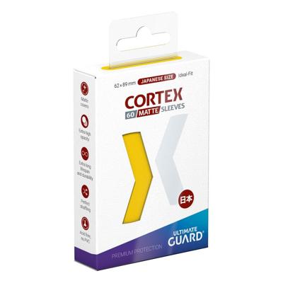 Ultimate Guard Cortex Sleeves Matte Japanese Size (60) - Yellow Ultimate Guard Cortex Sleeves Matte Japanese Size (60) - Yellow