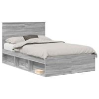 Bedframe Grijs Sonoma 120 x 190 cm Massief grenenhout - thumbnail