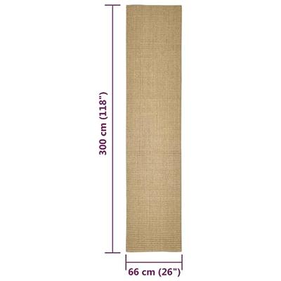 VidaXL Sisalmat voor krabpaal 66x300 cm VidaXL Sisalmat voor krabpaal 66x300 cm