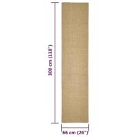 Sisalmat voor krabpaal 66x300 cm - thumbnail