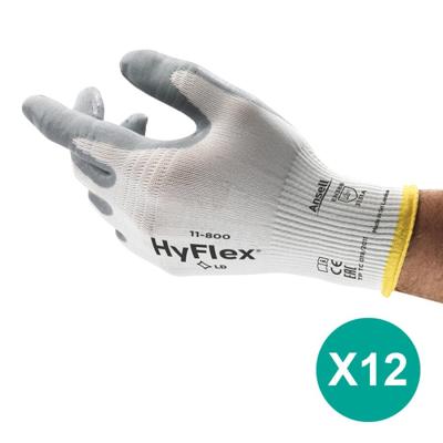 Ansell HyFlex® 11-800 werkhandschoenen wit maat 10/XL - 12 paar