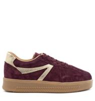 Babouche Liva sneakers dames bordeaux Suede Dames - thumbnail