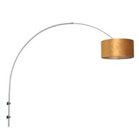 Steinhauer Wandlamp Sparkled light 8147st staal kap goud velours - thumbnail