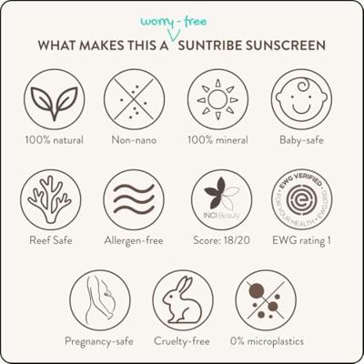 Suntribe Zonnebrandstick - zinc - sport - spf 30 - original white