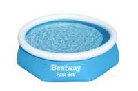 Bestway Opblaasbaar Zwembad Volwassen Ring met Filter 244x61 cm Tuin 57450 - thumbnail