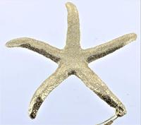 5 inch Acrylic Gold Glitter Starfish Orn 12,7x1,27x12,7 cm kerstornament Kurt S. Adler - Kurt s adler - thumbnail