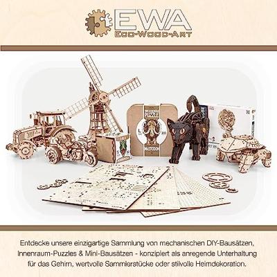 Eco Wood Fire Truck 3D Puzzel houten modelbouw DIY Knutselen
