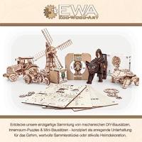 Eco Wood Fire Truck 3D Puzzel houten modelbouw DIY Knutselen - thumbnail