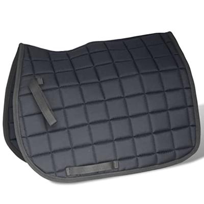 VidaXL Echt lederen paardrijzadel 17,5" 12 cm (5-in-1 set, zwart)