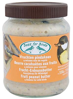 Vogelpindakaas met vruchten Vogelpindakaas met vruchten
