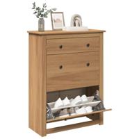 VidaXL Schoenenkast panama 80x35x105 cm massief grenenhout - thumbnail