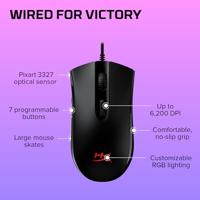HyperX Pulsefire Core - RGB Gaming Mouse gaming muis - thumbnail