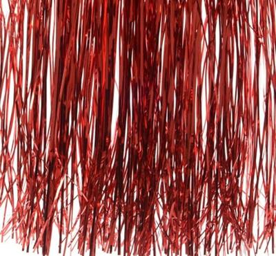 Decoris Lametta Vinyl Glans 50x40cm Kerstrood - thumbnail