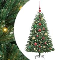 VidaXL Kunstmatige inklapbare kerstboom groen 120 cm pvc en metaal - thumbnail