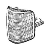 Zijknipperlicht voor buitenspiegel links WIT inclusief LAMPHOUDER 3020905 - thumbnail