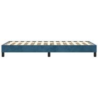 Boxspringframe fluweel donkerblauw 80x200 cm - thumbnail