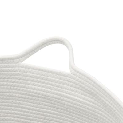 VidaXL Wasmand ø 55x36 cm katoen grijs en wit